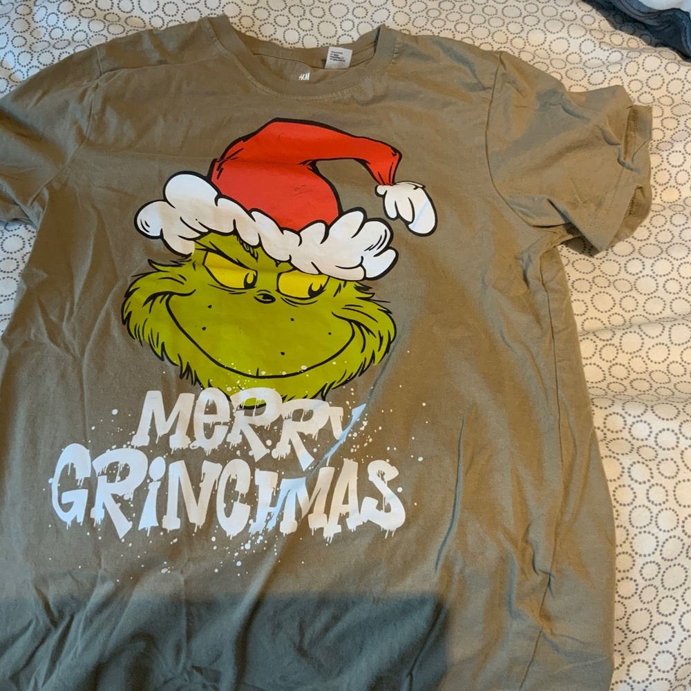Merry Grinchmas H&M Kids Shirt Size 12 to 14